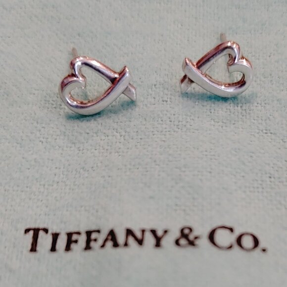 Tiffany & Co. Paloma Picasso Sterling Silver Loving Hearts Earrings - Picture 7 of 14